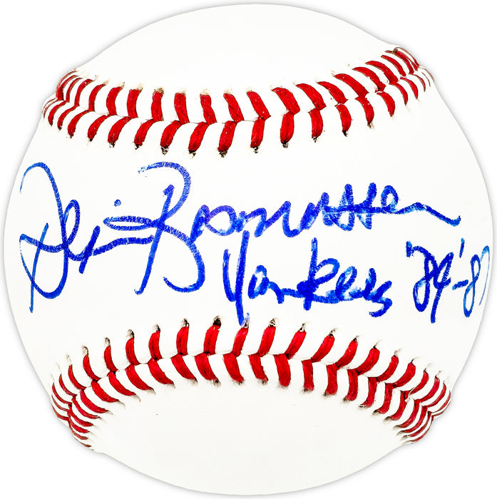 Dennis Rasmussen Autographed Official Professional League Baseball New York Yankees "Yankees 84-87"