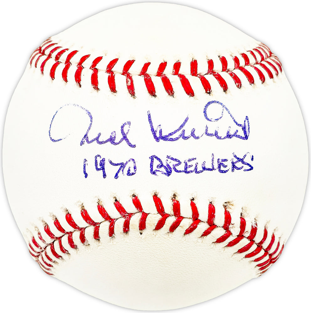 Ted Kubiak Autographed Official MLB Baseball Milwaukee Brewers "1970 Brewers"
