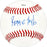 Reggie Taylor Autographed Official League Baseball Cincinnati Reds, Philadelphia Phillies