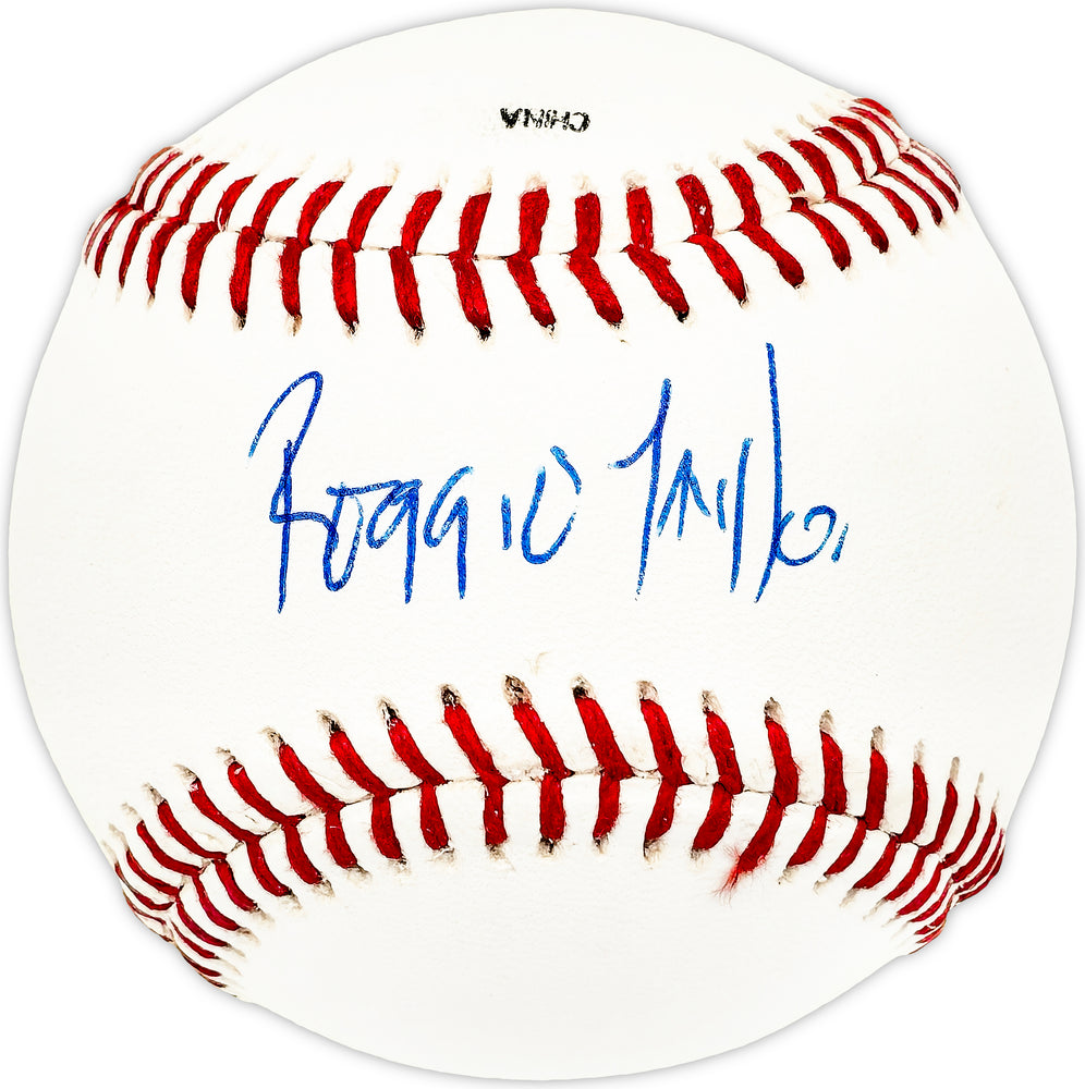 Reggie Taylor Autographed Official League Baseball Cincinnati Reds, Philadelphia Phillies