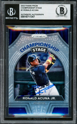 Ronald Acuna Autographed Baseball Collectibles - RSA