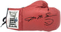 Sugar Ray Leonard Autographed Red Everlast Right Handed RH Boxing Glove BAS Witness