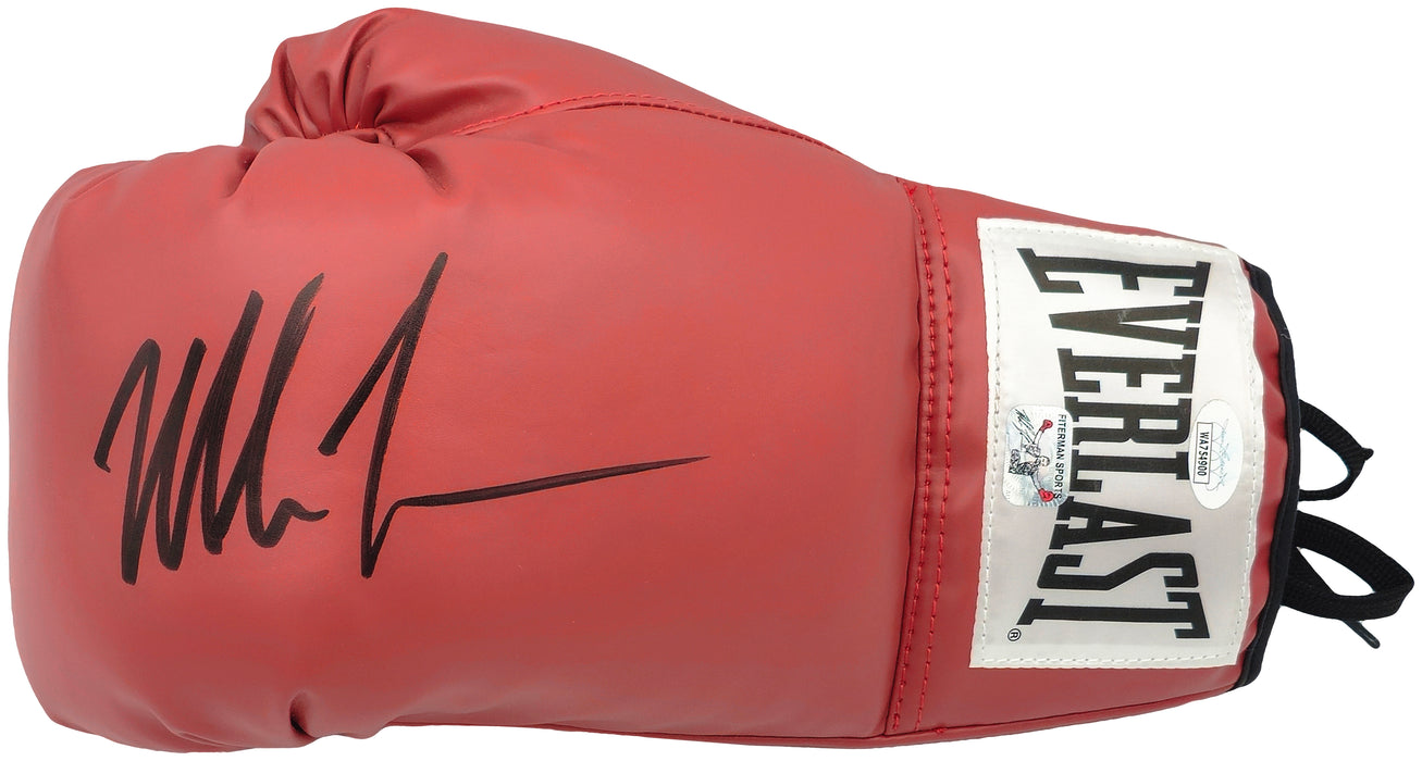 Mike Tyson Autographed Red Everlast Left Handed LH Boxing Glove Left Handed LH Boxing Glove JSA
