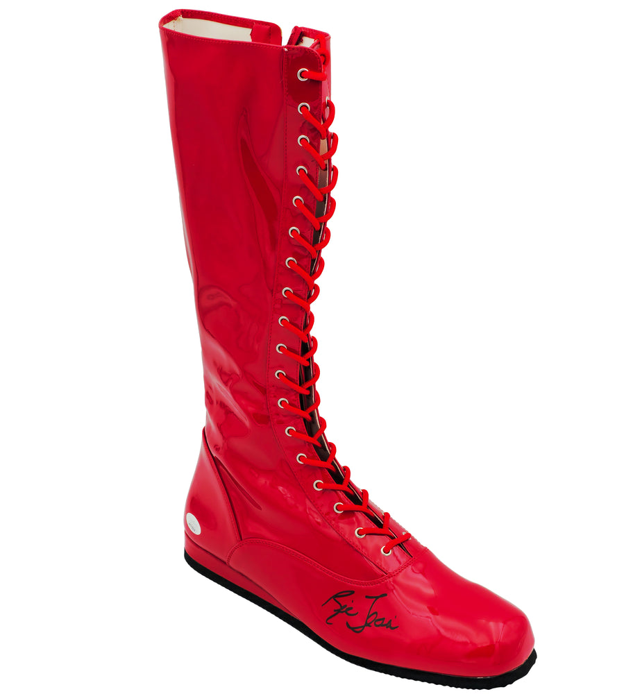 Ric Flair Autographed Red Right Footed Boot WWE JSA