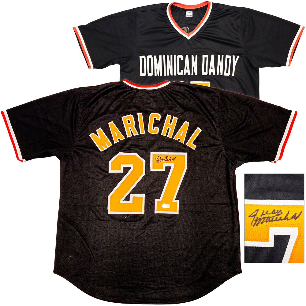 San Francisco Giants Juan Marichal Autographed Black Baseball Jersey Beckett BAS Witness
