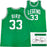 Boston Celtics Larry Bird Autographed Green Basketball Jersey Beckett BAS QR