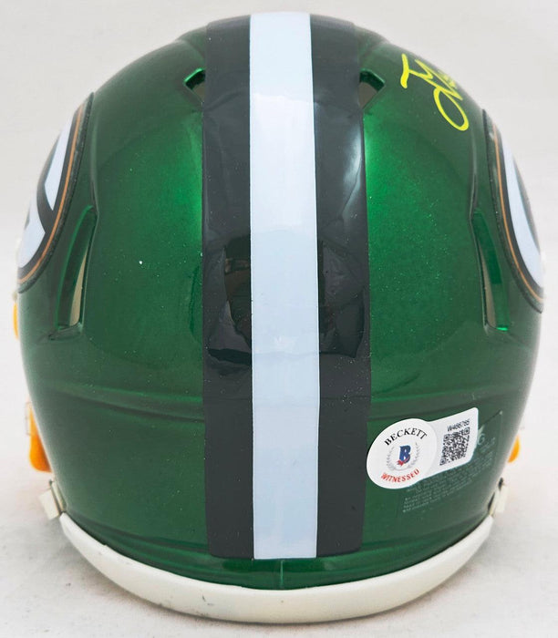 Jordan Love Signed Green Bay Packers Flash Speed Mini Football Helmet (Beckett) - RSA