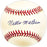 Nellie Mathews Autographed Official NL Baseball Cubs, KC A's Beckett BAS QR #BM25974