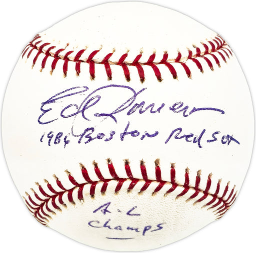 Ed Romero Autographed Official MLB Baseball Boston Red Sox "1986 AL Champs" Beckett BAS QR #BM17822