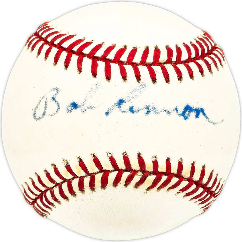 Bob Lennon Autographed Official NL Baseball New York Giants Beckett BAS QR #BM17833