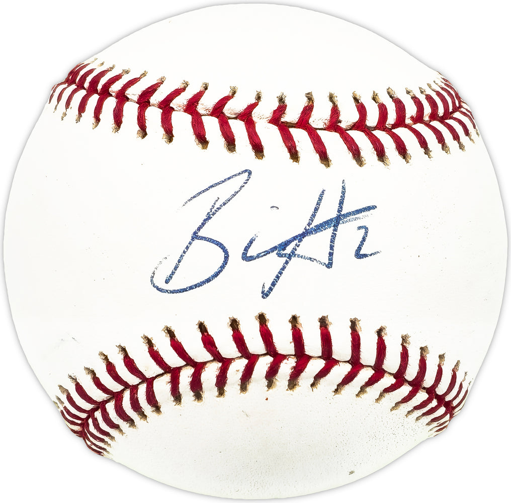 Bill Hall Autographed Official MLB Baseball Milwaukee Brewers, Boston Red Sox