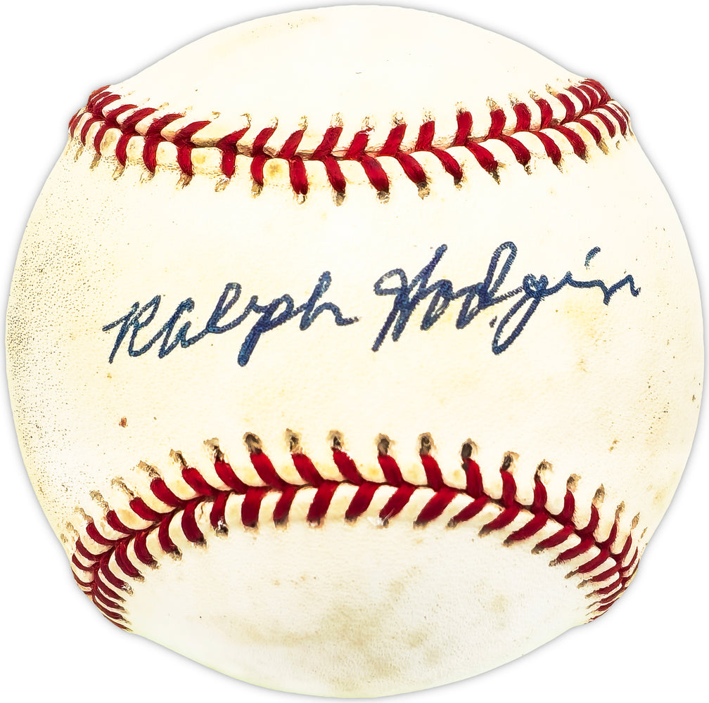 Ralph Hodgin Autographed Official AL Baseball Boston Bees, White Sox