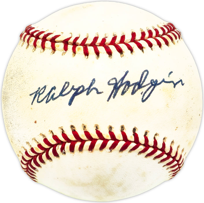 Ralph Hodgin Autographed Official AL Baseball Boston Bees, White Sox