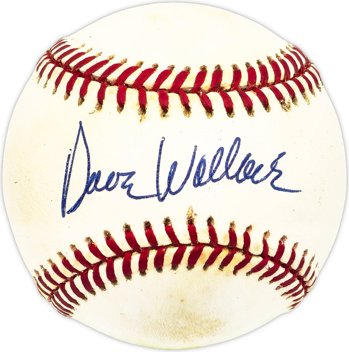 Dave Wallace Autographed Official NL Baseball Los Angeles Dodgers, Boston Red Sox