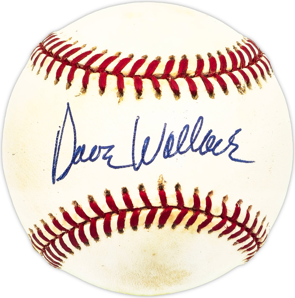 Dave Wallace Autographed Official NL Baseball Los Angeles Dodgers, Boston Red Sox