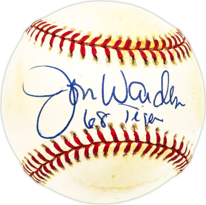 Jon Warden Autographed Official NL Baseball Detroit Tigers "68 Tigers"