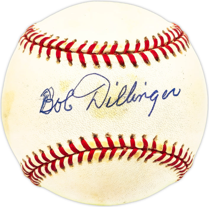 Bob Dillinger Autographed Official AL Baseball St. Louis Browns