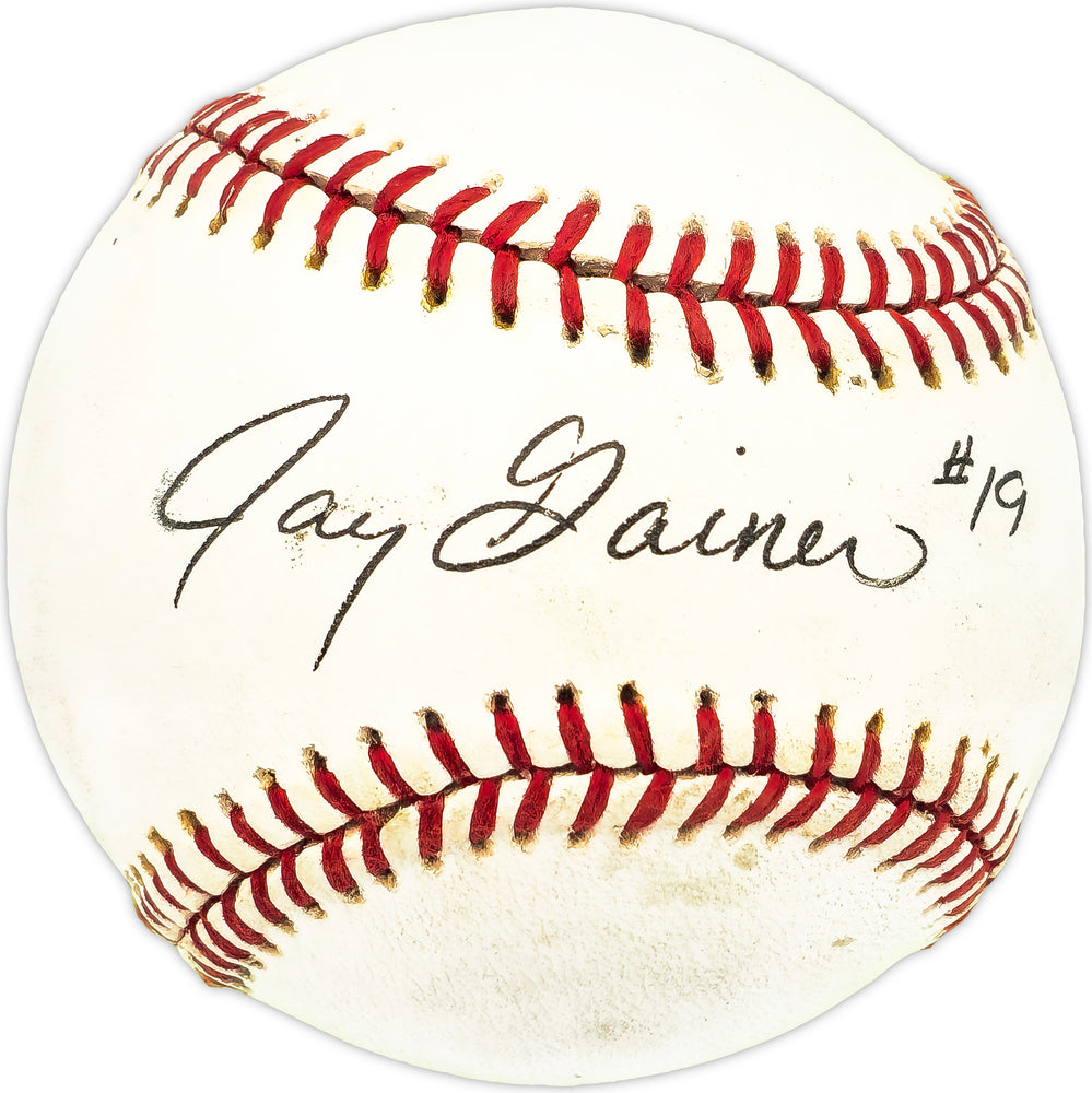 Jay Gainer Autographed Official California League Baseball Colorado Rockies