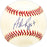 Adam Riggs Autographed Official NL Baseball Los Angeles Dodgers