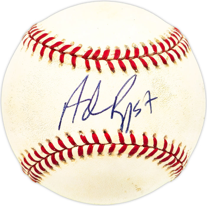 Adam Riggs Autographed Official NL Baseball Los Angeles Dodgers