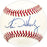 Mike Harkey Autographed Official NL Baseball Chicago Cubs