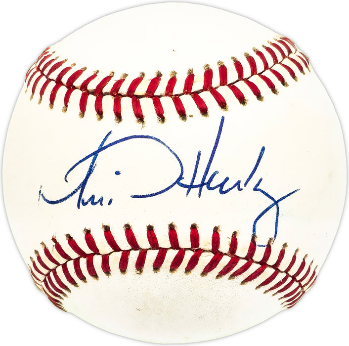 Mike Harkey Autographed Official NL Baseball Chicago Cubs