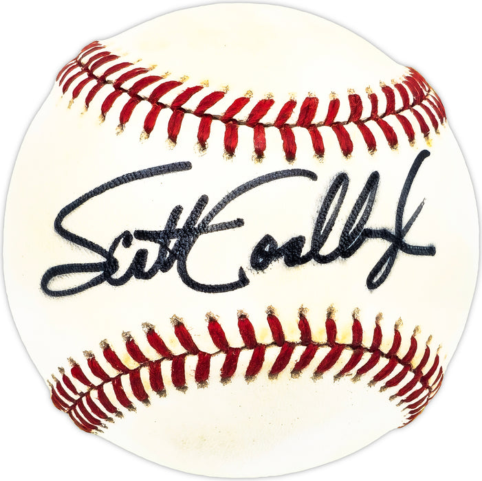 Scott Coolbaugh Autographed Official AL Baseball Texas Rangers