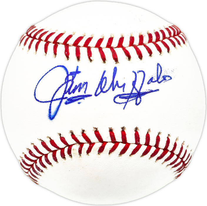 Jim Duffalo Autographed Official MLB Baseball San Francisco Giants, Cincinnati Reds