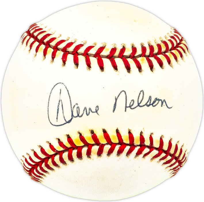 Dave Nelson Autographed Official AL Baseball Texas Rangers