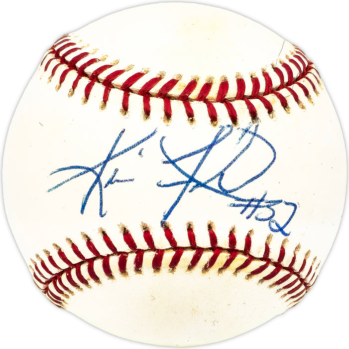 Kevin Foster Autographed Official NL Baseball Chicago Cubs, Philadelphia Phillies