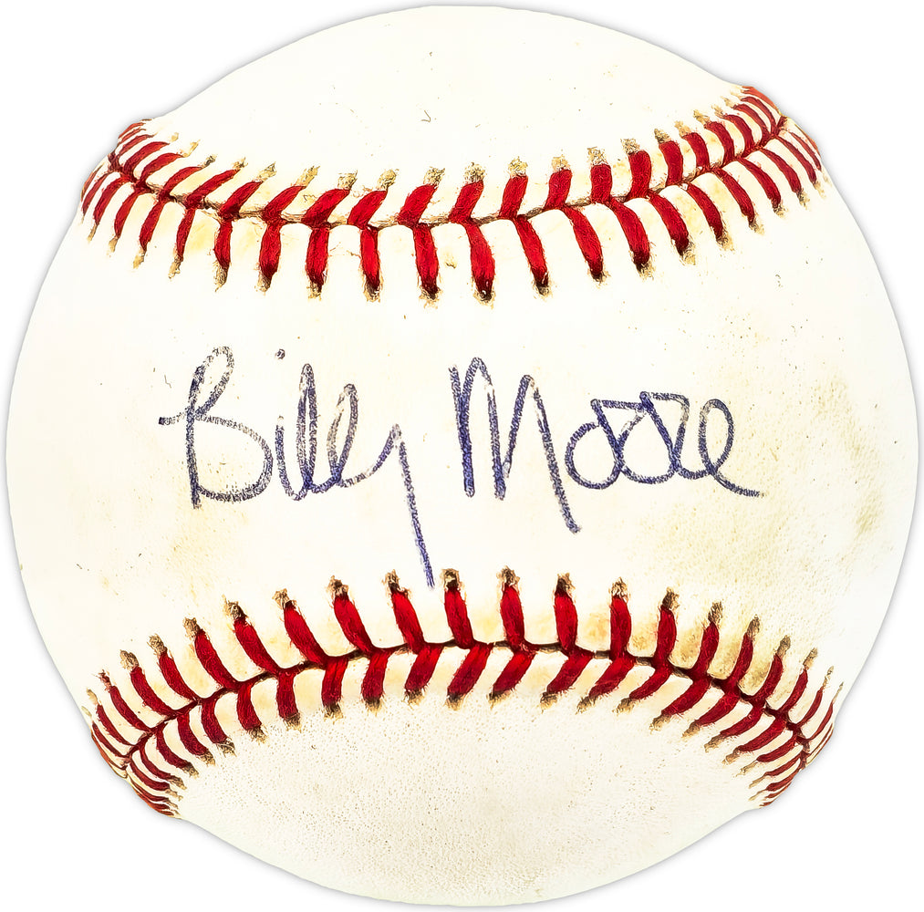Billy Moore Autographed Official NL Baseball Montreal Expos