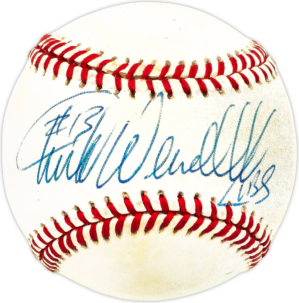 Turk Wendell Autographed Official NL Baseball New York Mets, Chicago Cubs