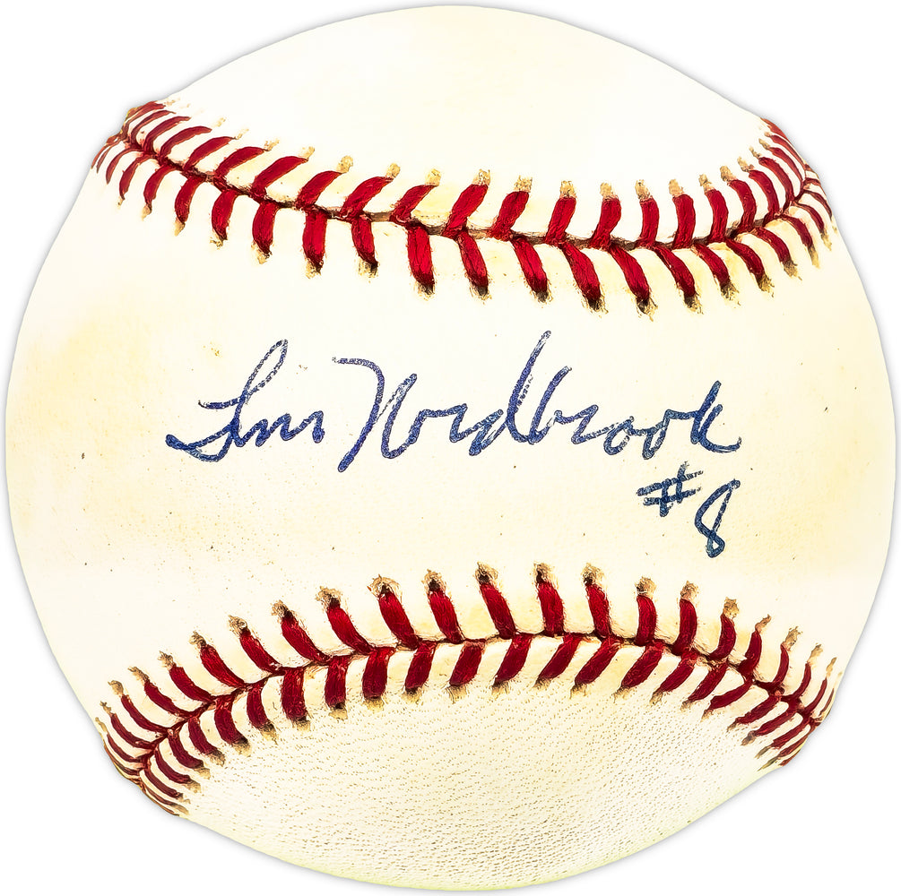 Tim Nordbrook Autographed Official AL Baseball Orioles, Blue Jays