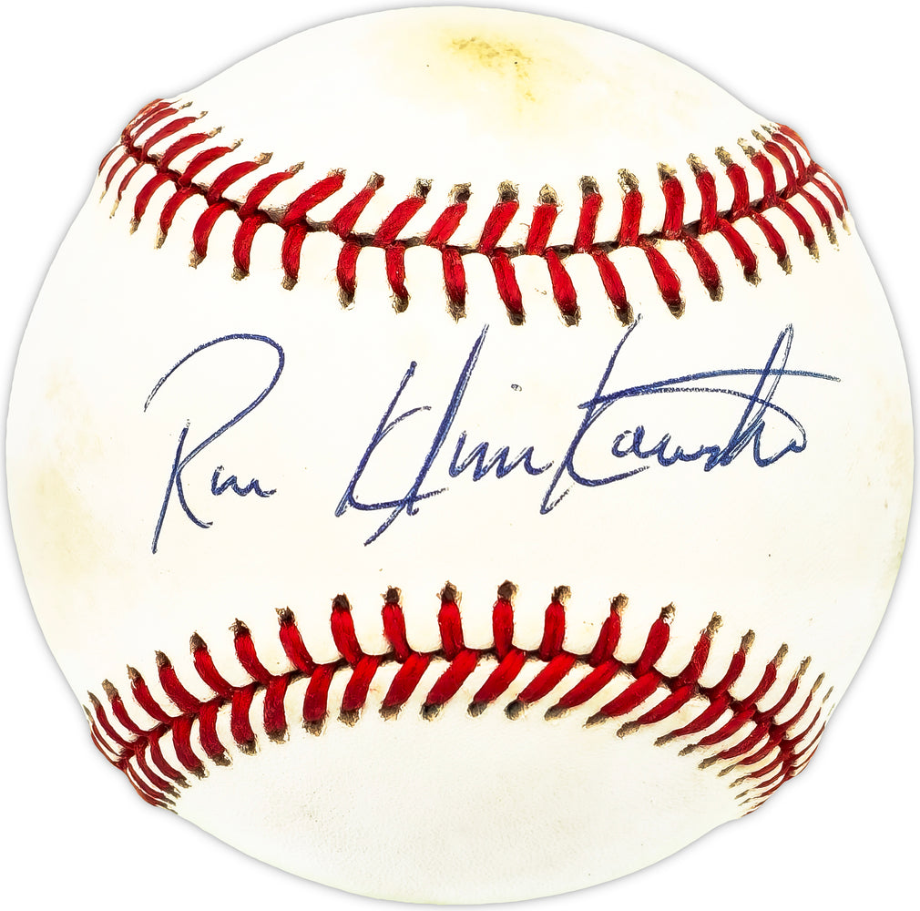 Ron Klimkowski Autographed Official AL Baseball New York Yankees