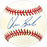 Chris Brock Autographed Official NL Baseball San Francisco Giants, Philadelphia Phillies