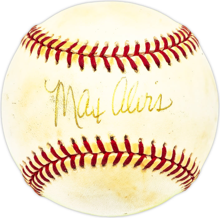 Max Alvis Autographed Official AL Baseball Cleveland Indians