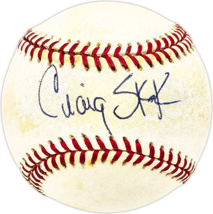 Craig Skok Autographed Official AL Baseball Boston Red Sox, Texas Rangers