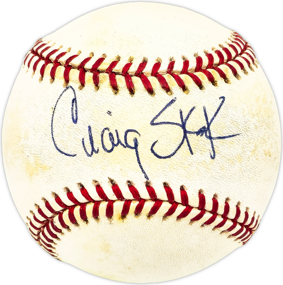 Craig Skok Autographed Official AL Baseball Boston Red Sox, Texas Rangers