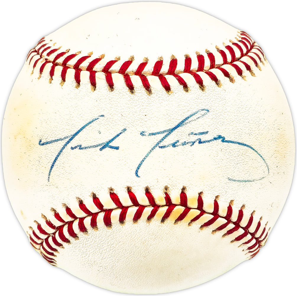 Mike Munoz Autographed Official NL Baseball Los Angeles Dodgers, Detroit Tigers