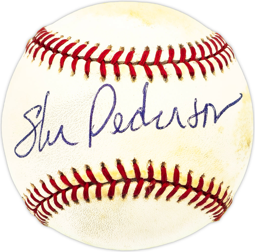 Stu Pederson Autographed Official NL Baseball Los Angeles Dodgers
