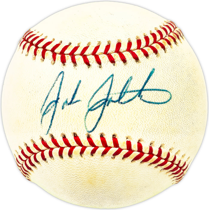 John Johnstone Autographed Official NL Baseball Miami Marlins, New York Mets