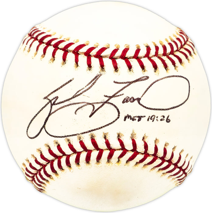 Sal Fasano Autographed Official MLB Baseball Blu Toronto Blue Jays, New York Yankees