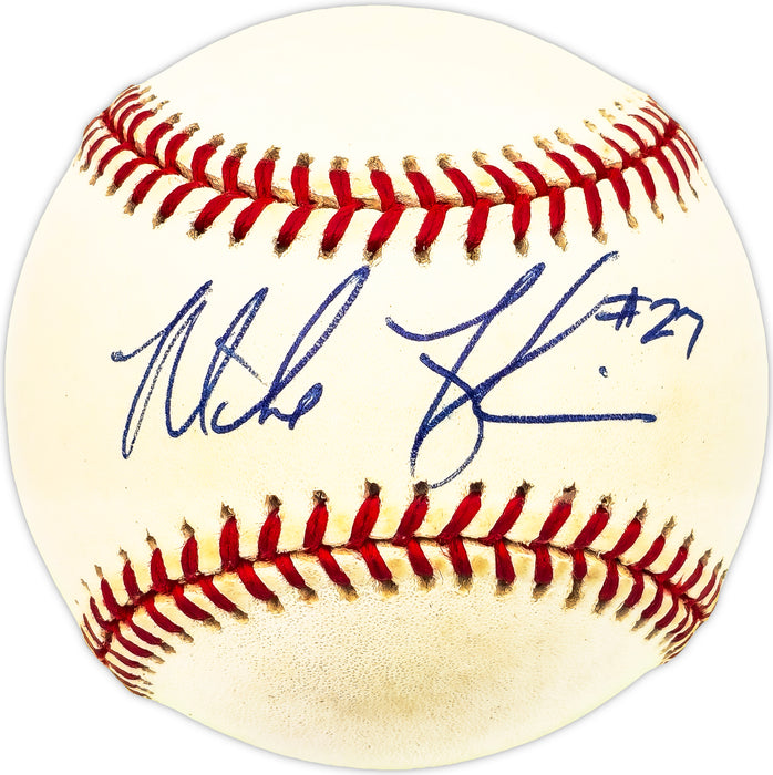 Mike Fyhrie Autographed Official MLB Baseball California Angels