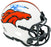 Russell Wilson Autographed Denver Broncos Lunar Eclipse White Speed Mini Helmet Fanatics Holo