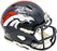 Russell Wilson Autographed Denver Broncos Blue Speed Mini Helmet Fanatics Holo