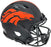 Russell Wilson Autographed Denver Broncos Eclipse Black Full Size Authentic Speed Helmet Fanatics Holo