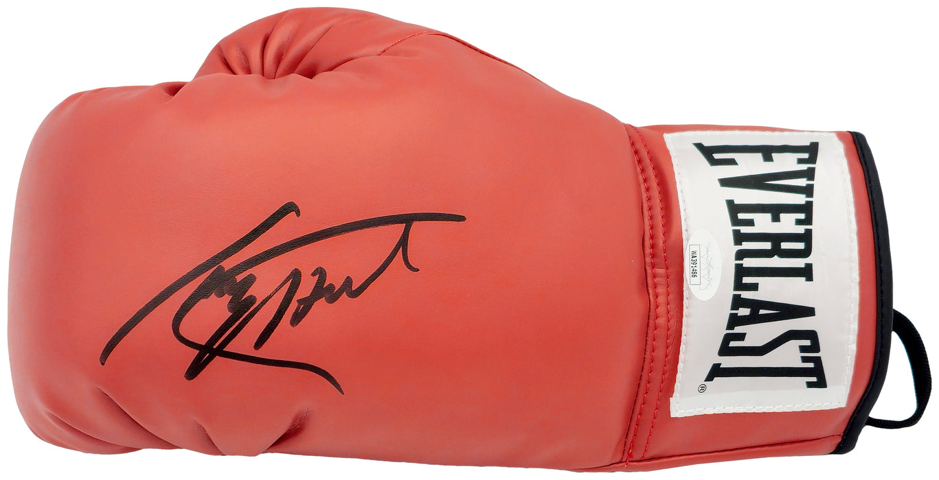 Larry Holmes Autographed Red Everlast Boxing Glove JSA