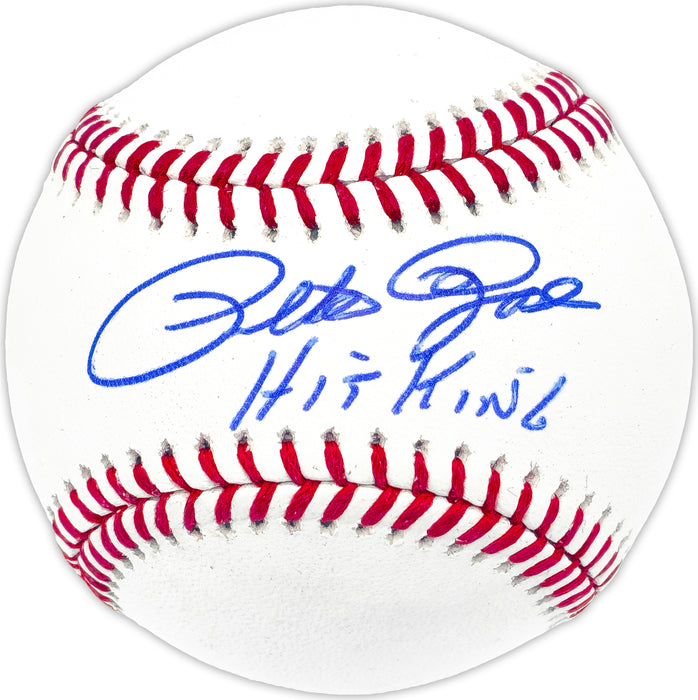 Pete Rose Autographed Official MLB Baseball Cincinnati Reds "Hit King" PR Holo