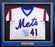 New York Mets Tom Seaver Autographed Framed White Pinstripes Jersey "The Franchise, HOF 92, ROY 67 & 69 WS Champs!" JSA #BB68385