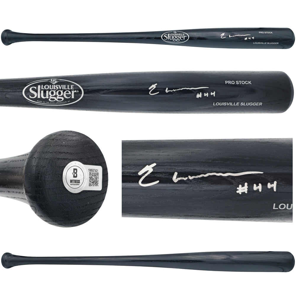 Elly De La Cruz Autographed Black Louisville Slugger Pro Stock Baseball Bat Cincinnati Reds "44" Beckett BAS Witness